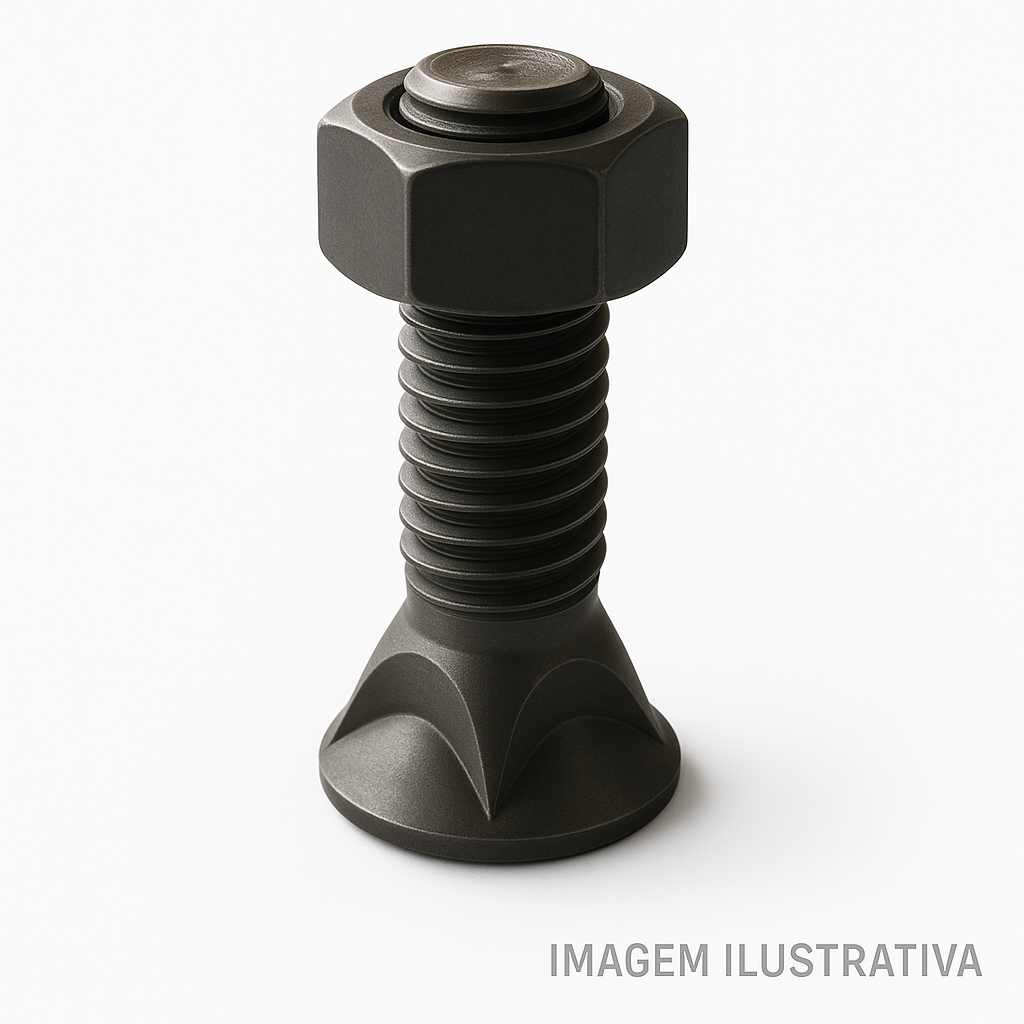 PARAFUSO ARADO C/PORCA 1/2" X 2" - C/10UN